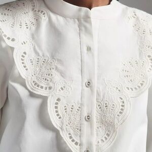 Nikasha x Anthropologie Cutwork Blouse (NWT)